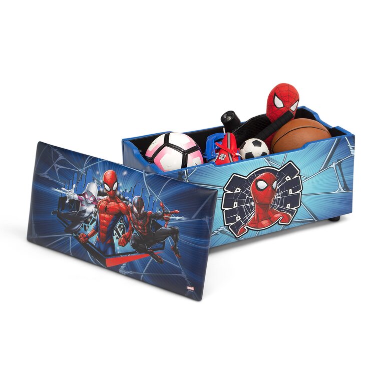 Spider-Man Upholstered Toy Box/Bench With Lid By Delta Children